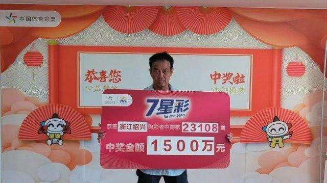 1500万大奖得主露脸领奖